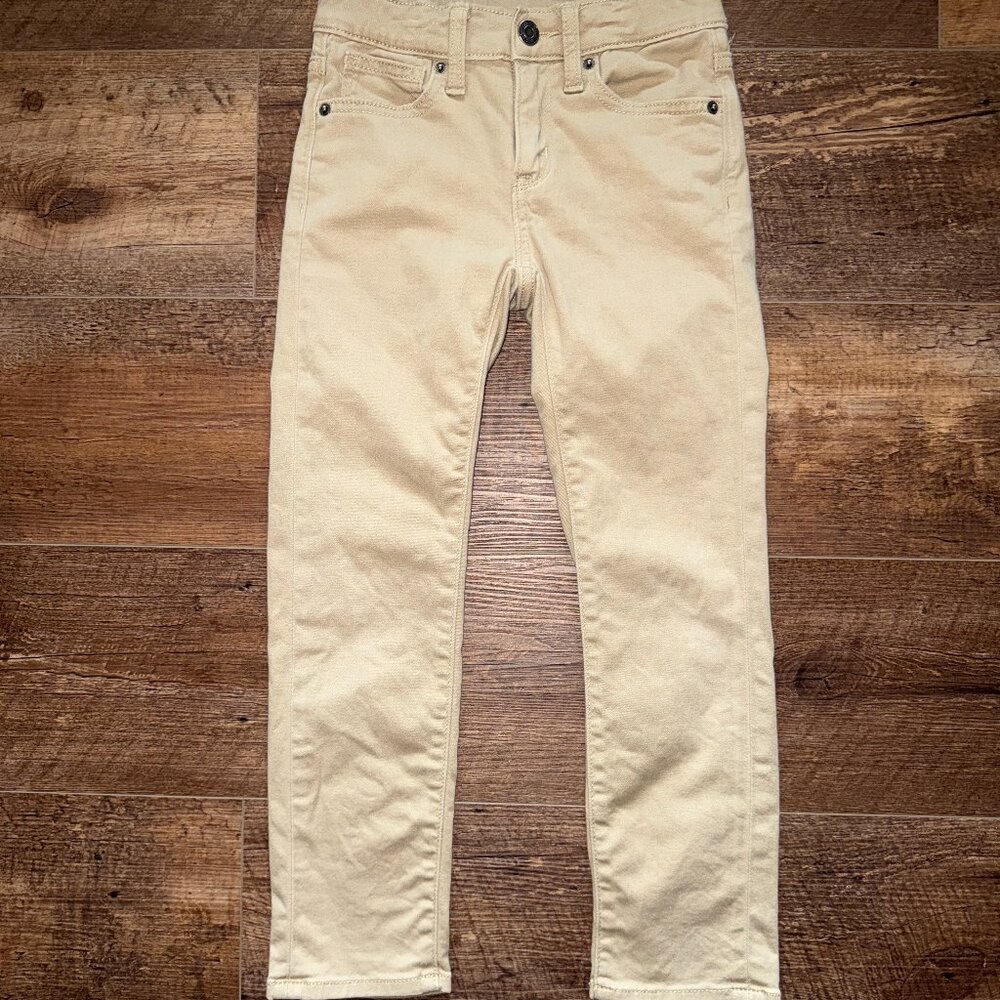 Old Navy khaki pants stretch straight leg 6 slim